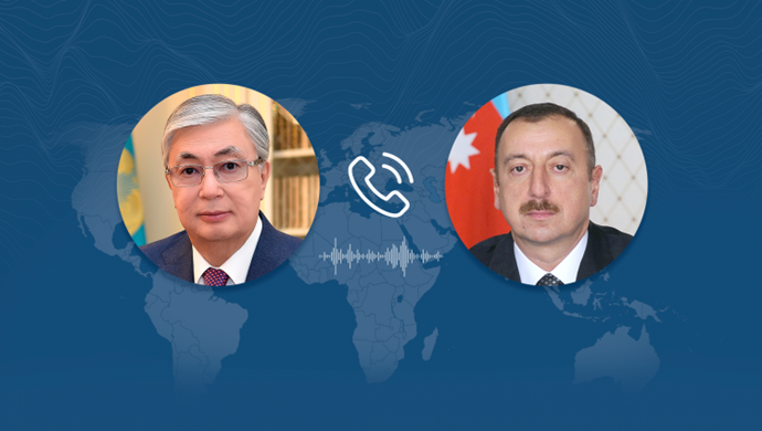 Глава государства Касым-Жомарт Токаев провел телефонный разговор с Президентом Азербайджана Ильхамом Алиевым