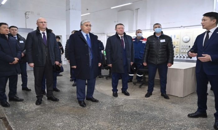 Президент посетил теплоцентр в городе Лисаковске