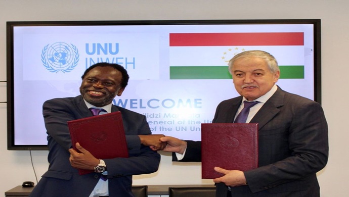 Signing ceremony of the Memorandum of Understanding between Tajikistan and the United Nations University